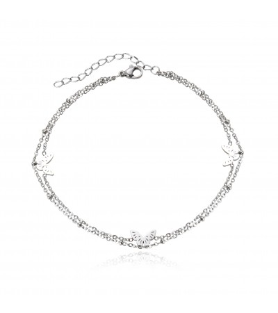  Stainless Steel Double Anklet