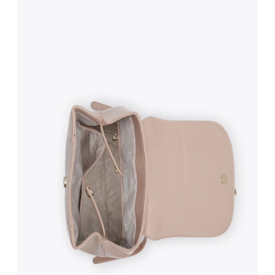 Axel Adley Γυναικεία Τσάντα Backpack Με Ανάγλυφο Μοτίβο Herringbone Nude 1023-0534