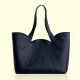BONEDIS Tulip Δερμάτινη Tote Bag - Black