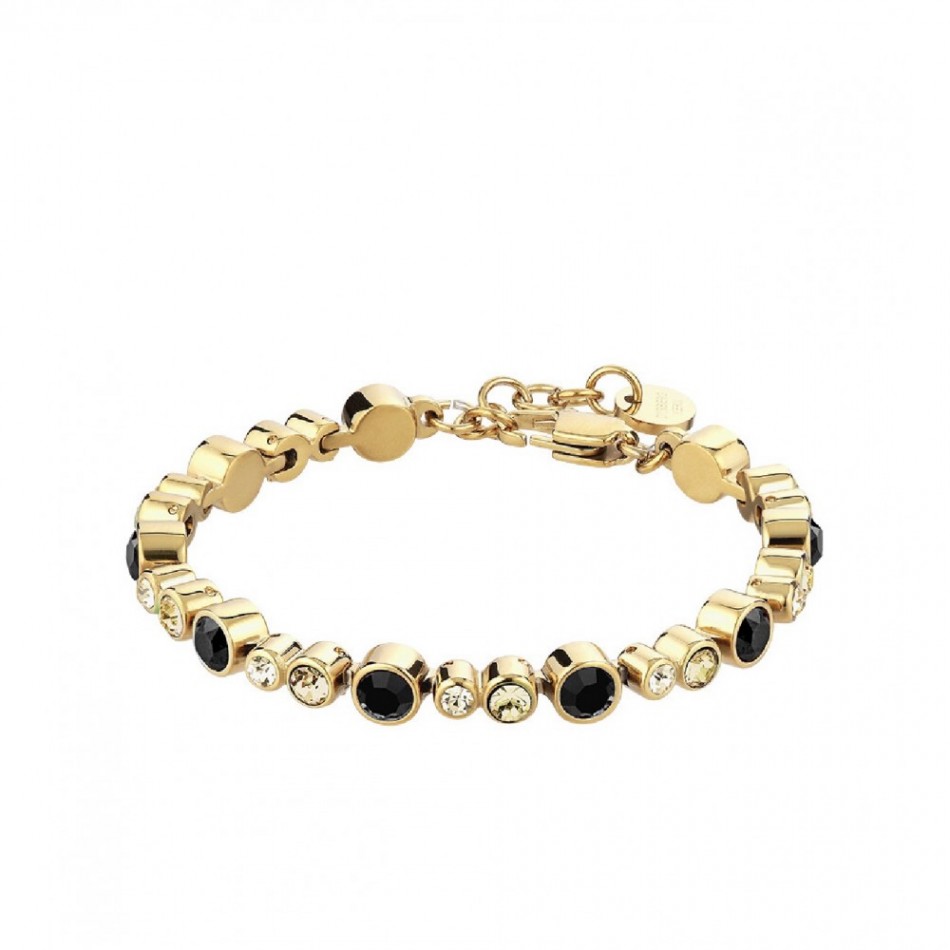 DYRBERG/KERN TERESIA SG GOLDEN BLACK BRACELET 430069 ΧΕΙΡΟΥΡΓΙΚΟ ΑΤΣΑΛΙ