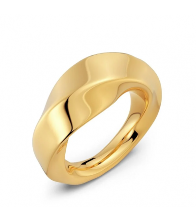 EDBLAD Helix Gold Δαχτυλίδι Από Ανοξείδωτο Ατσάλι 129451