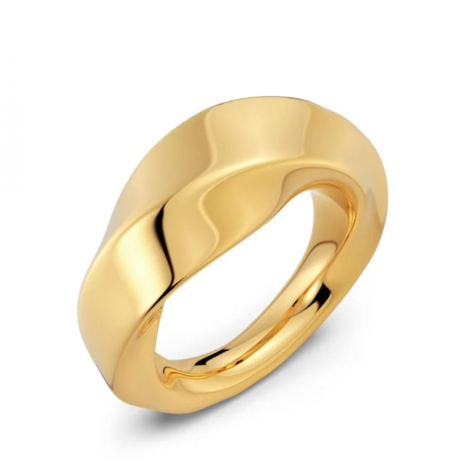 EDBLAD Helix Gold Δαχτυλίδι Από Ανοξείδωτο Ατσάλι 129451