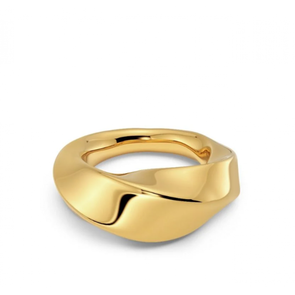 EDBLAD Helix Gold Δαχτυλίδι Από Ανοξείδωτο Ατσάλι 129451