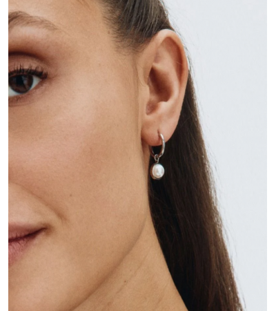 EDBLAD Gabrielle Hoops Small Silver Γυναικεία Σκουλαρίκια Από Χειρουργικό Ατσάλι 129412