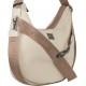 FRNC Γυναικεία Τσάντα Ώμου/Χιαστί Δερμάτινη Beige 3760BG