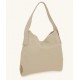 FRNC Γυναικεία Τσάντα Ώμου Δερμάτινη Beige 3770 BG