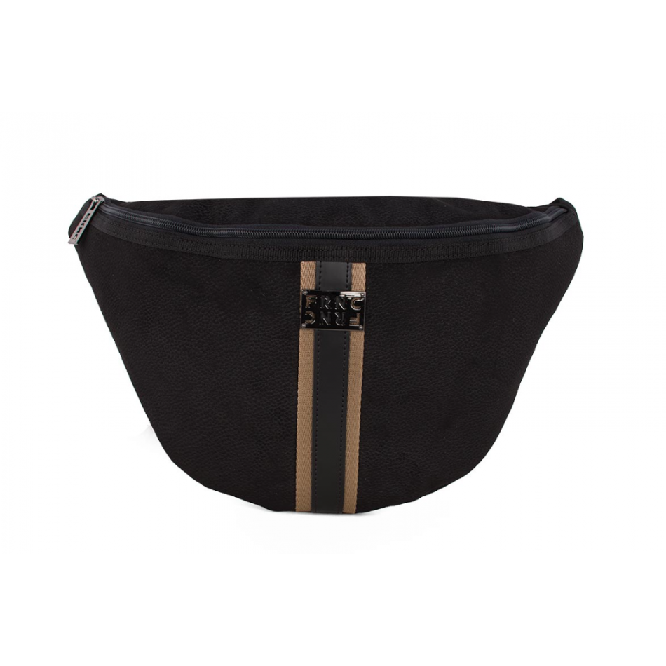 FRNC Γυναικεία Τσάντα Μέσης/Ώμου Large Interlock 1836 BLK