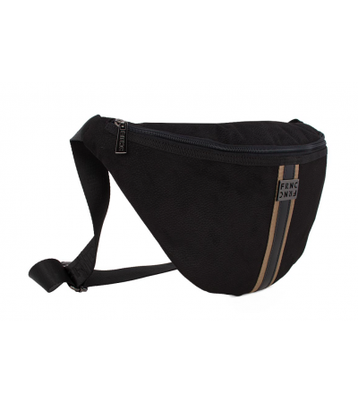 FRNC Γυναικεία Τσάντα Μέσης/Ώμου Large Interlock 1836 BLK