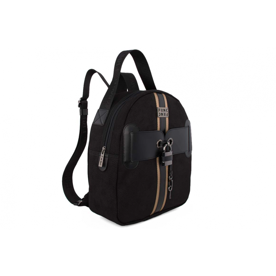 FRNC Γυναικεία Τσάντα Πλάτης Interlock 1840 BLK
