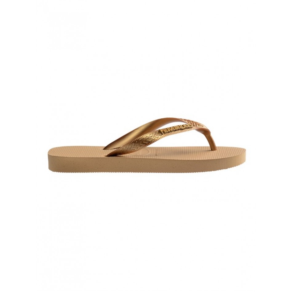 Havaianas Top Logo Metallic Σαγιονάρες Χρυσό 4127244-570
