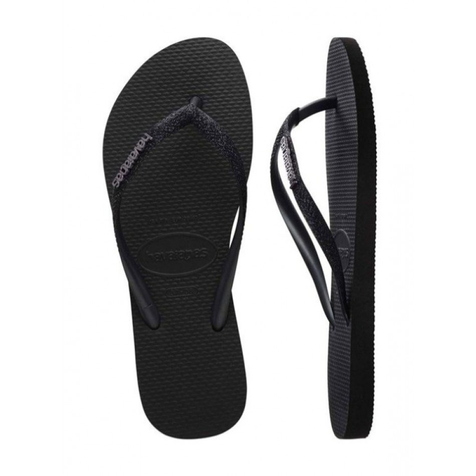 Havaianas Slim Glitter II Σαγιονάρες Μαύρες 4146975-1069