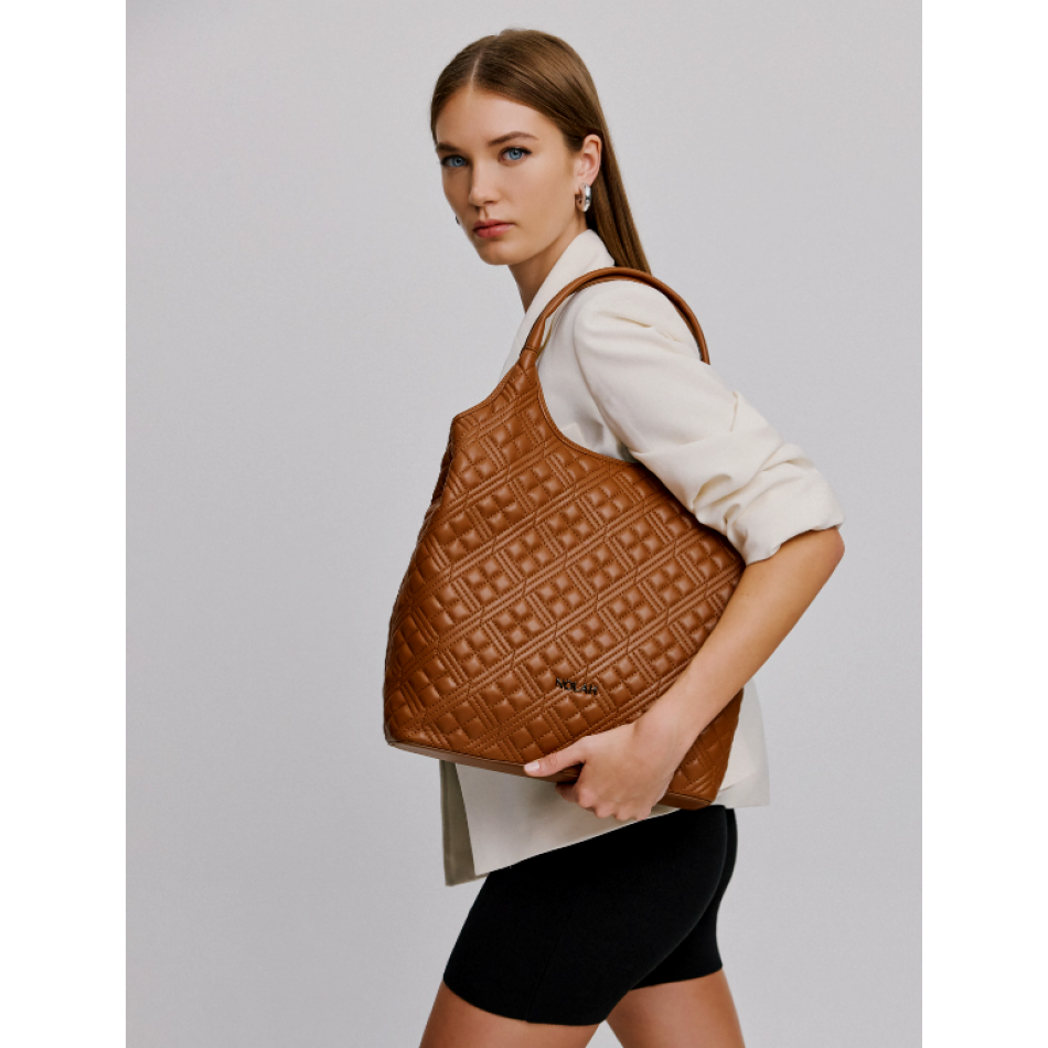 Nolah Susan Γυναικεία Τσάντα Ώμου Brown