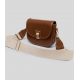 Nolah Madrid Γυναικεία Τσάντα Ώμου/Χιαστί Brown Light Gold