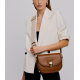 Nolah Madrid Γυναικεία Τσάντα Ώμου/Χιαστί Brown Light Gold