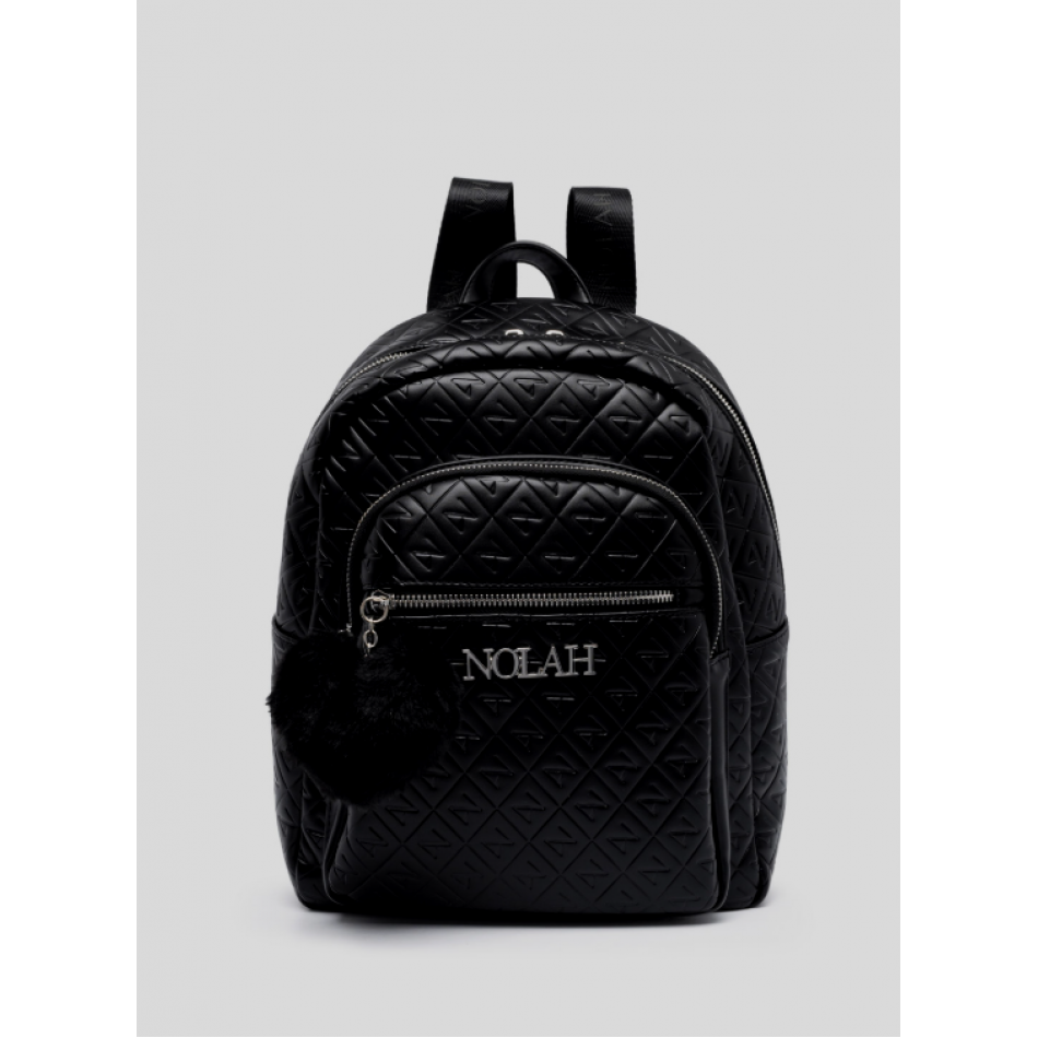 Nolah Lion Γυναικεία Τσάντα Backpack Black Silver