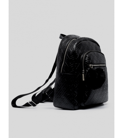 Nolah Lion Γυναικεία Τσάντα Backpack Black Silver