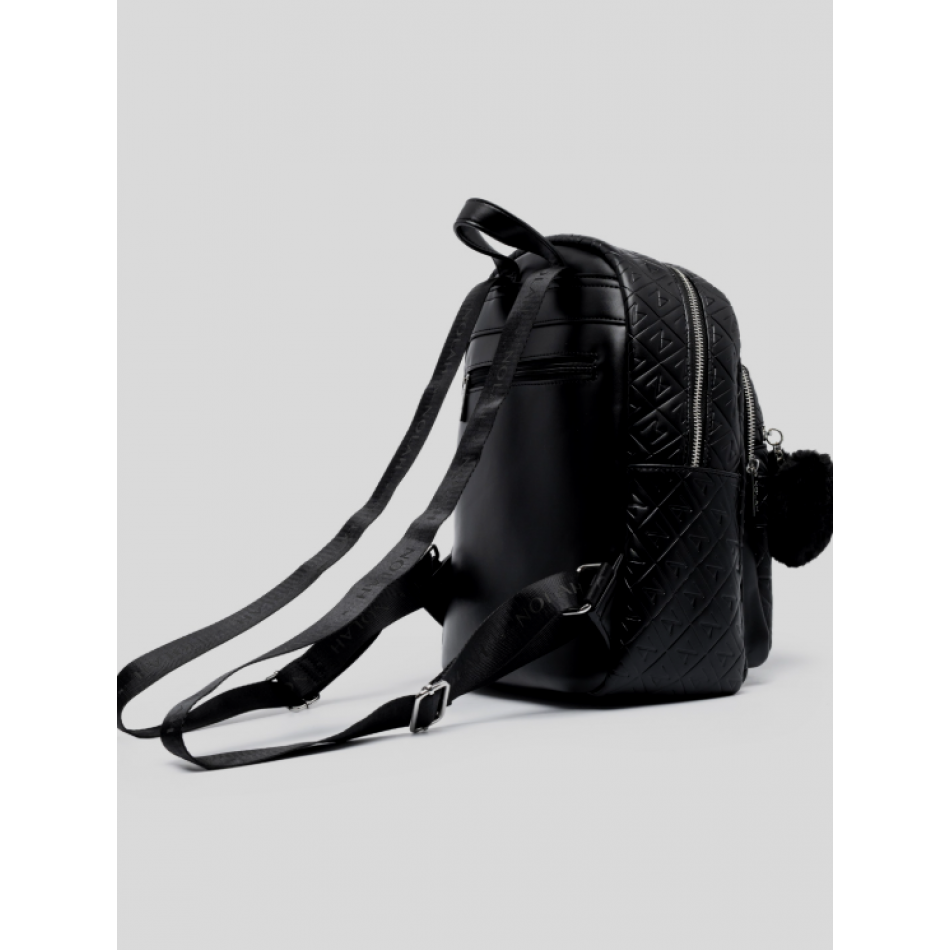 Nolah Lion Γυναικεία Τσάντα Backpack Black Silver
