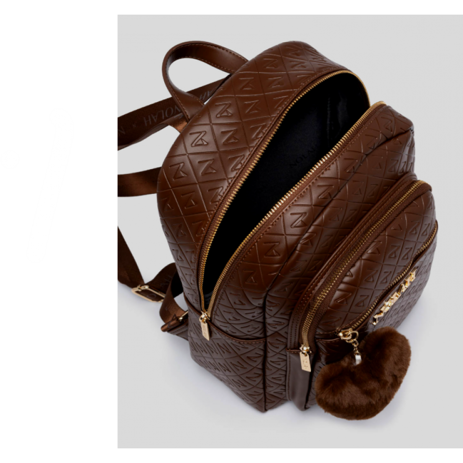 Nolah Lion Γυναικεία Τσάντα Backpack Brown
