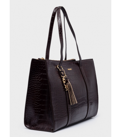 Nolah Melody Γυναικεία Τσάντα Ώμου Dark Brown