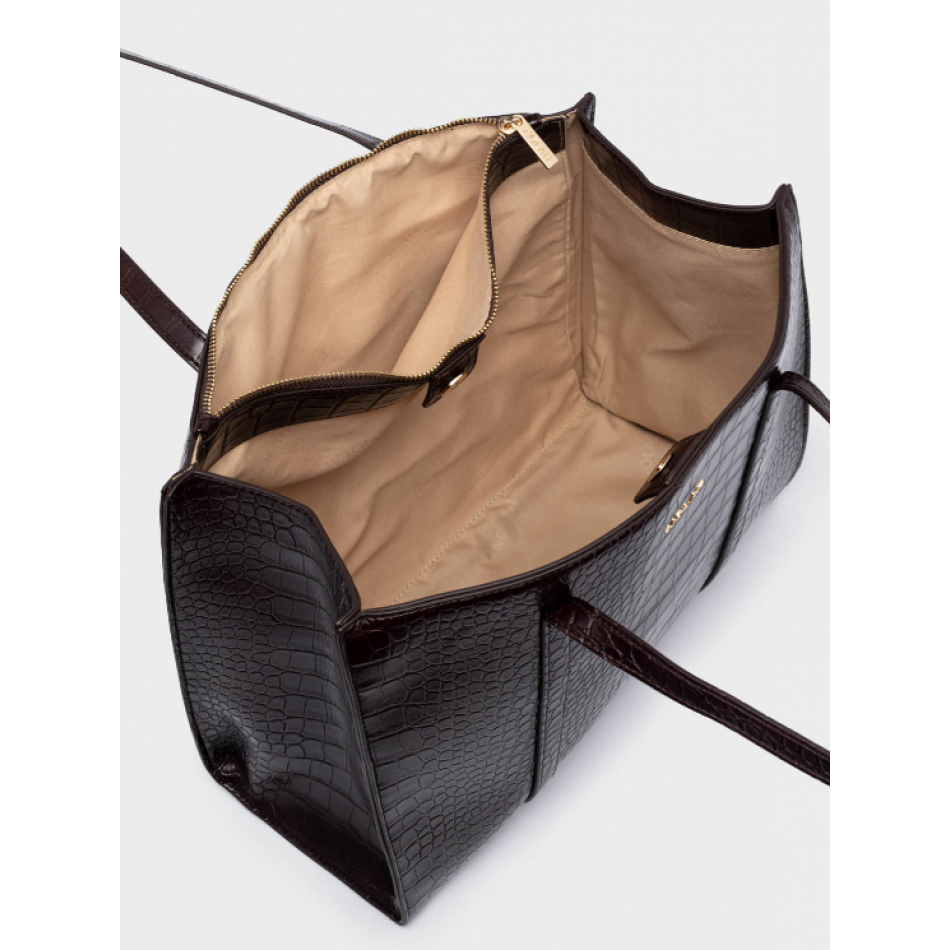 Nolah Melody Γυναικεία Τσάντα Ώμου Dark Brown