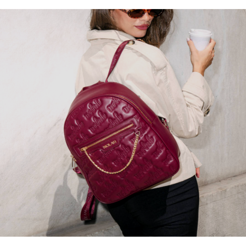 Nolah Nolahpack Γυναικεία Τσάντα Backpack/Ώμου Burgundy