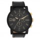 Oozoo Timepieces  Ρολόι Μπαταρίας με Μαύρο Δερμάτινο Λουράκι C11212