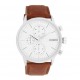 Oozoo Timepieces Με Καφέ Δερμάτινο Λουράκι C11220 
