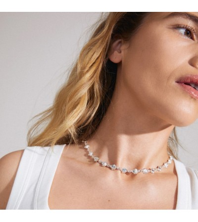 Pilgrim Inaya Κολιέ Από Ορείχαλκο Silver 682436001