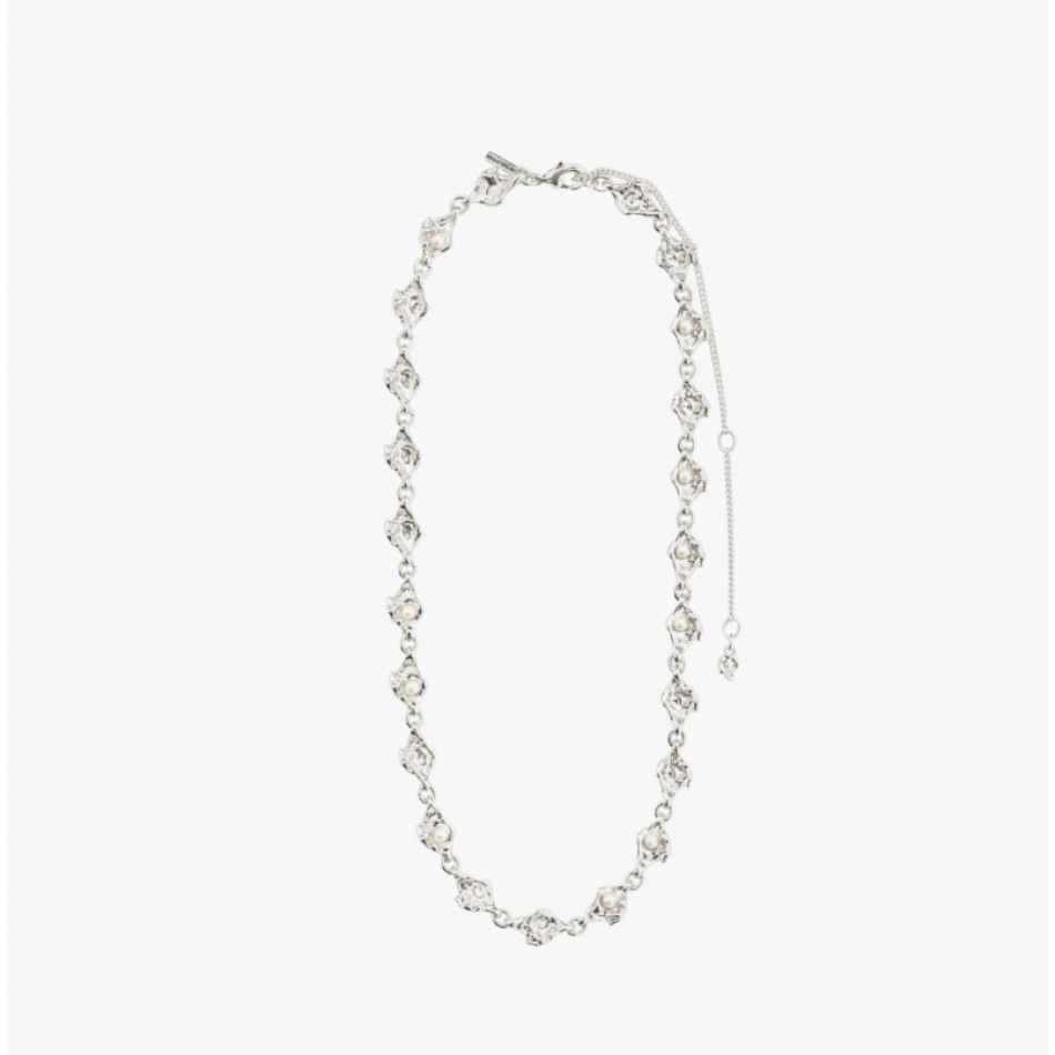 Pilgrim Inaya Κολιέ Από Ορείχαλκο Silver 682436001