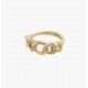 Pilgrim Wrenlay Δαχτυλίδι Από Ορείχαλκο Gold Plated 672432004