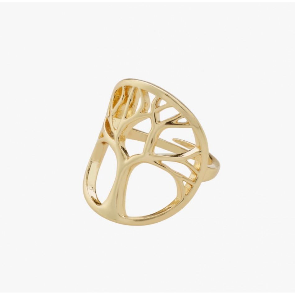 Pilgrim Alia Δαχτυλίδι Από Ορείχαλκο Gold Plated 612432004