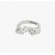 Pilgrim Raelynn Δαχτυλίδι Από Ορείχαλκο Silver Plated 602416004