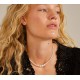 Pilgrim Relando Pearl Κολιέ Από Ορείχαλκο Gold Plated 622412001