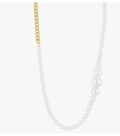 Pilgrim Relando Pearl Κολιέ Από Ορείχαλκο Gold Plated 622412001