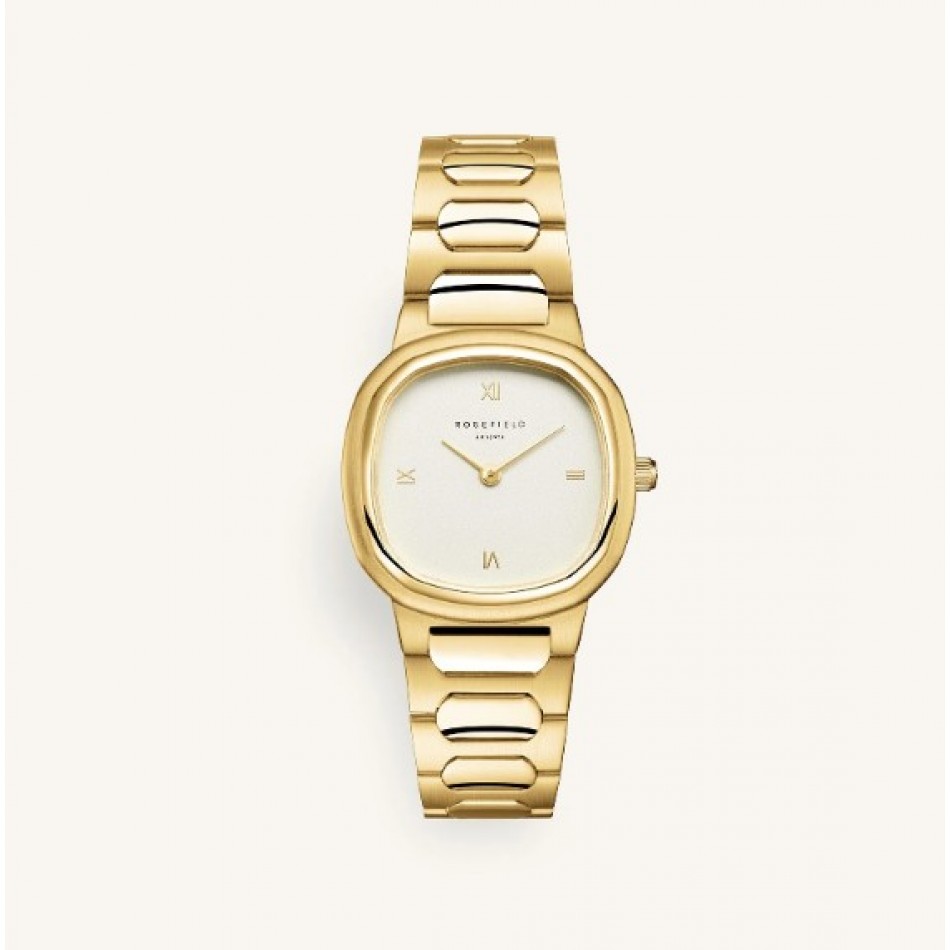 Rosefield Gaia Creme Με Χρυσό Μπρασελέ ORCGSG-OR01