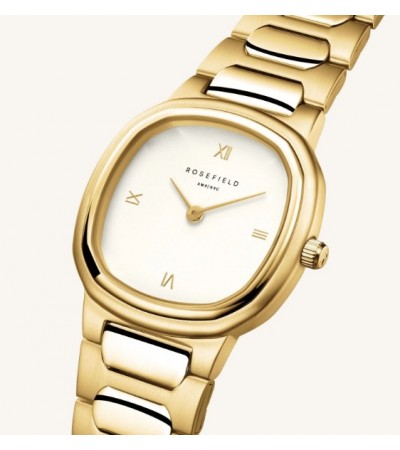 Rosefield Gaia Creme Με Χρυσό Μπρασελέ ORCGSG-OR01