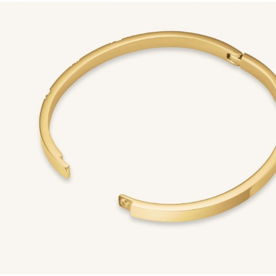 Βραχιόλι Rosefield Lines Crystals Bangle Gold JBLCG-J1043