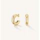 Σκουλαρίκια Rosefield Solitaire Hoops JEBCG-J1200