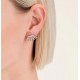 Σκουλαρίκια Rosefield Caged Crystal Silver JECCS-J1030