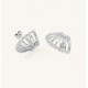 Σκουλαρίκια Rosefield Caged Crystal Silver JECCS-J1030
