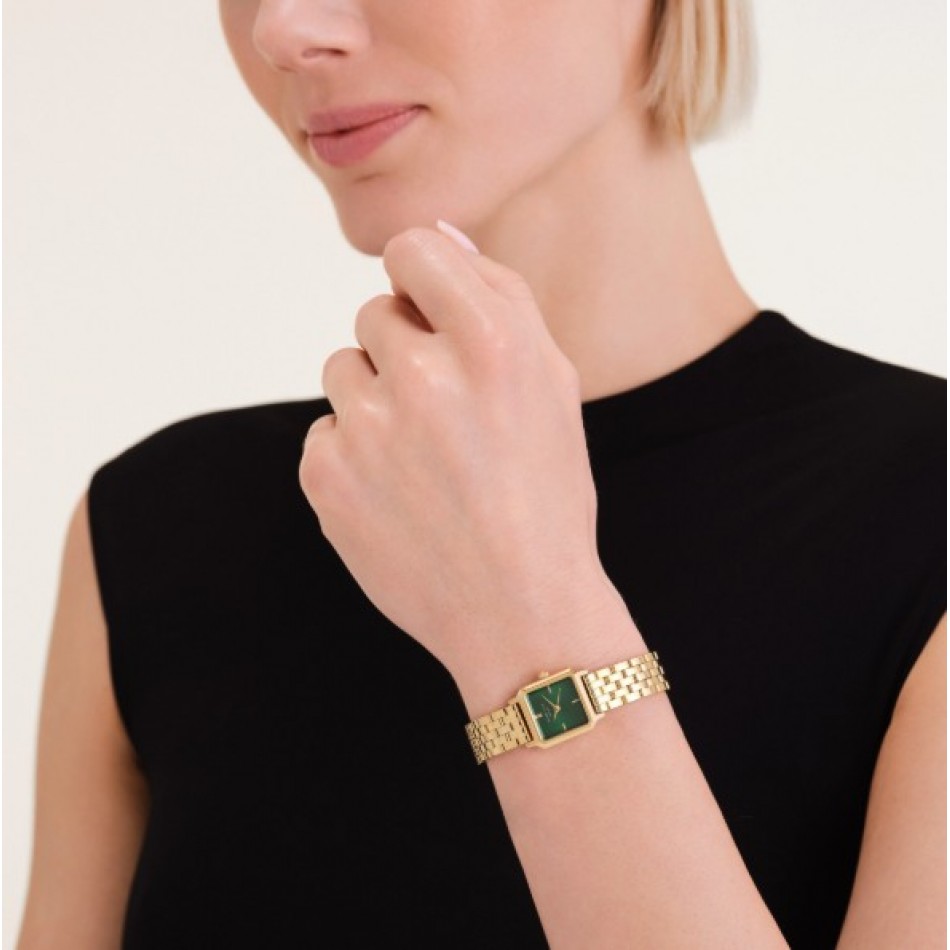 Rosefield Boxelle Emerald Με Χρυσό Μπρασελέ BEGSG-B05