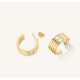 Σκουλαρίκια Rosefield Fine Octagon Hoops  JEOSG-J1181