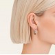Σκουλαρίκια Rosefield Flat Striped Hoops Silver JESHS-J980