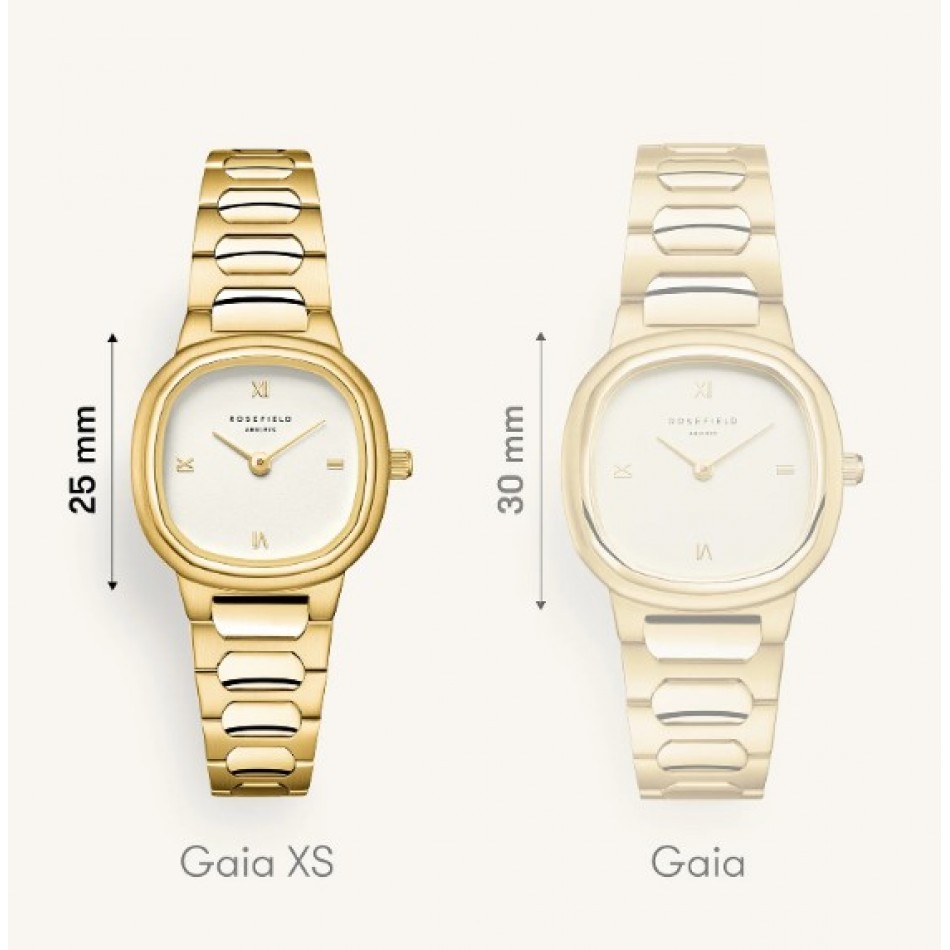 Rosefield Gaia XS Creme Gold Με Χρυσό Μπρασελέ ORCGSG-OR04