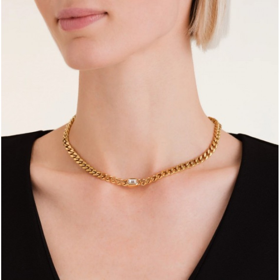 Κολιέ Rosefield Octagon Choker JNOCG-J1131