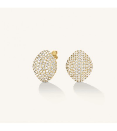 Σκουλαρίκια Rosefield Pave Studs Gold JEPBG-J1222
