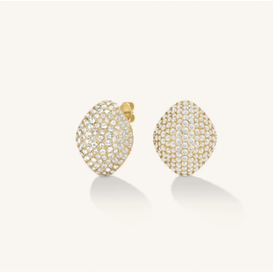 Σκουλαρίκια Rosefield Pave Studs Gold JEPBG-J1222