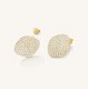 Σκουλαρίκια Rosefield Pave Studs Gold JEPBG-J1222