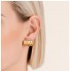 Σκουλαρίκια Rosefield Ribbed Gold JEREG-J966