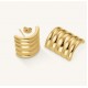 Σκουλαρίκια Rosefield Ribbed Gold JEREG-J966